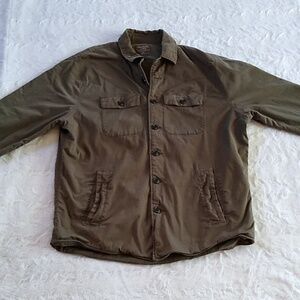 Abercrombie & Fitch Military Utility Army Green Shirt Jacket